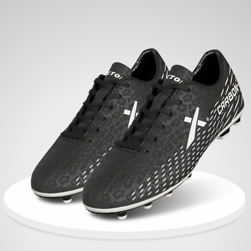 Vector X Carbon-X Football Shoes for Men (Black) (UK 6)