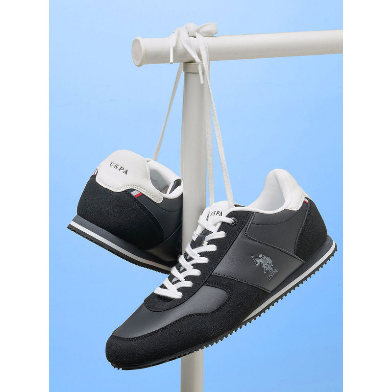 U.S. POLO ASSN. Men SORRENTO 4.0 Black Sneakers (UK 9)