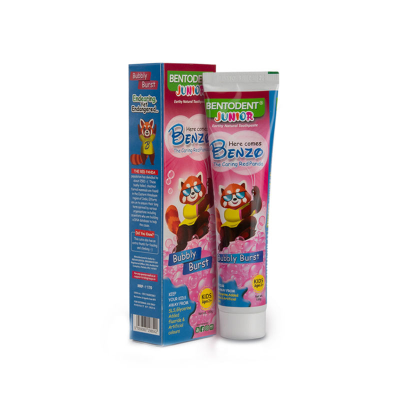Buy Bentodent Natural & Fluoride Free Junior Bubble Gum Toothpaste Online