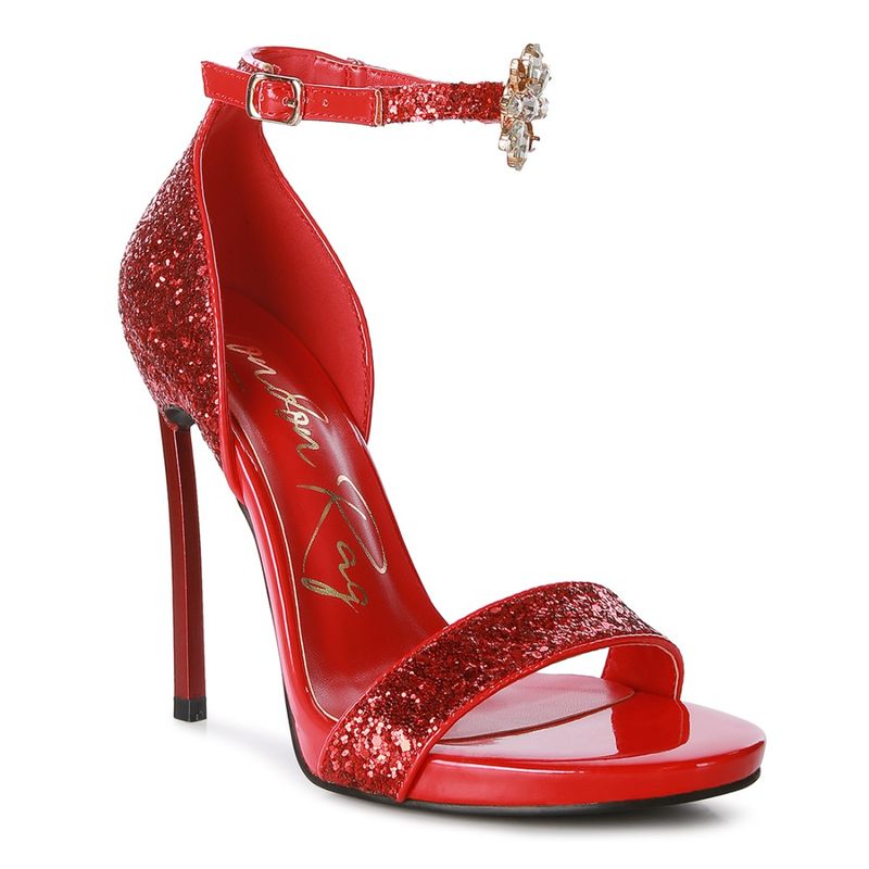 Buy London Rag Embellished Red Heels Online