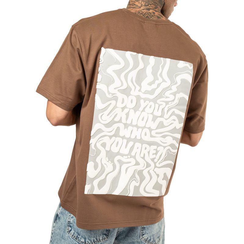 RHINO CULT Brown Know Yourself Oversize T-Shirt (XS)