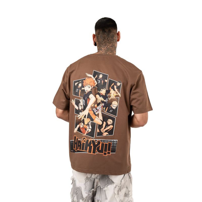 RHINO CULT Brown Haiku's Flying Ace Oversize T-Shirt (XS)
