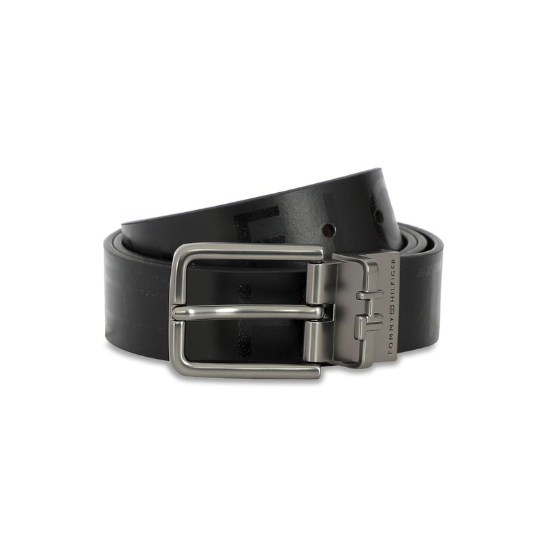 Tommy Hilfiger Sergio Mens Leather Reversible Printed Belt-Multi-Color (S)