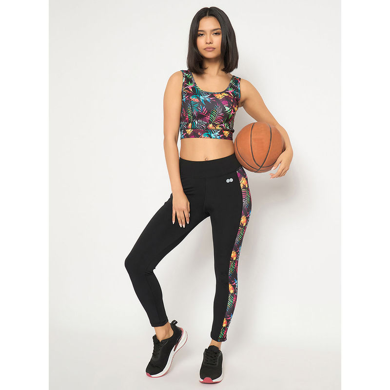 Clovia Women Black Solid Tights (S)