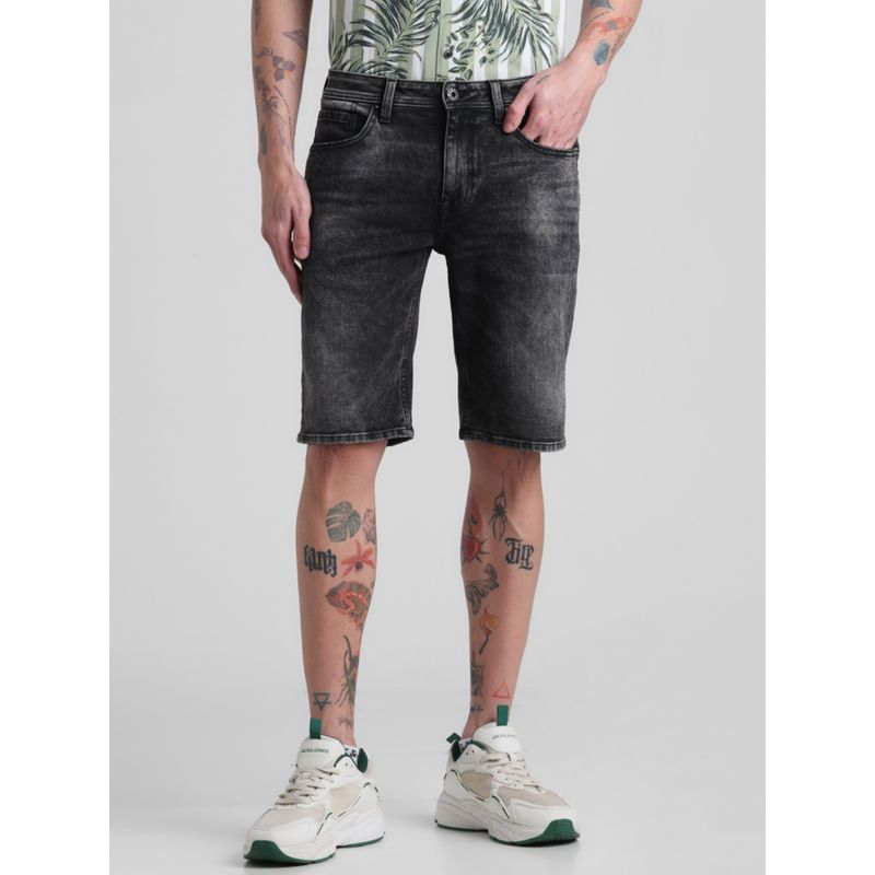 Jack & Jones Black Regular Fit Stretch Shorts (S)