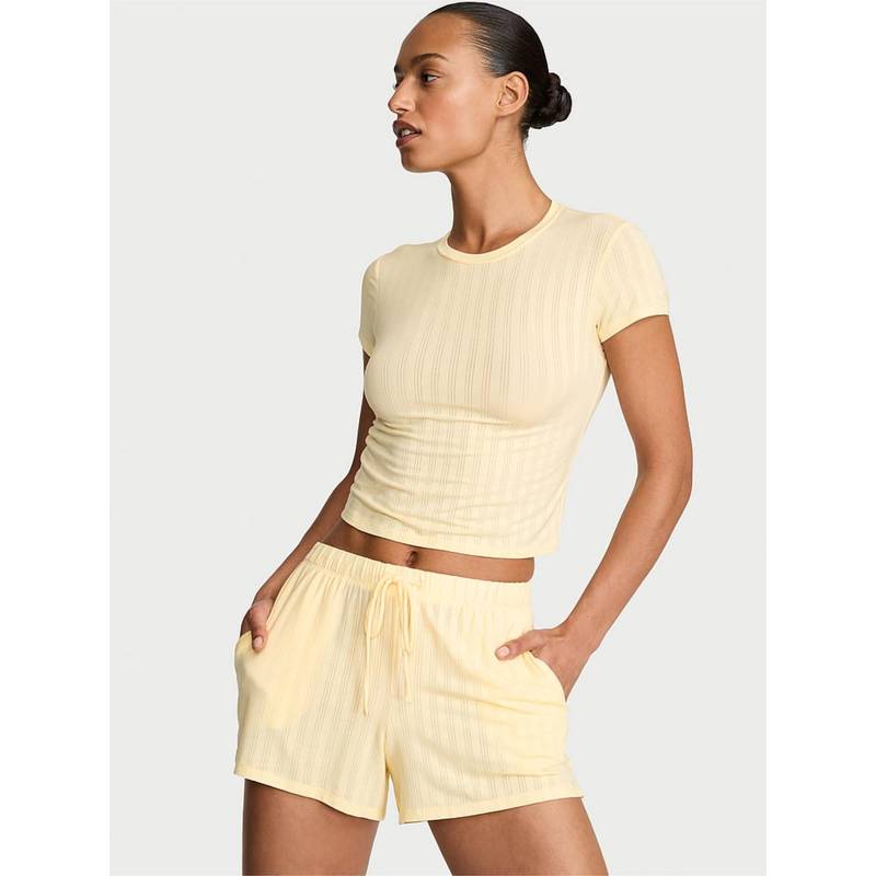 Victoria's Secret Yellow Sosoft Modal Ultra Fine Shorts (XS)