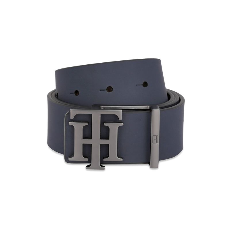 Tommy Hilfiger Simsbury Men Reversible Leather Belt - Navy Blue & Brown (S)