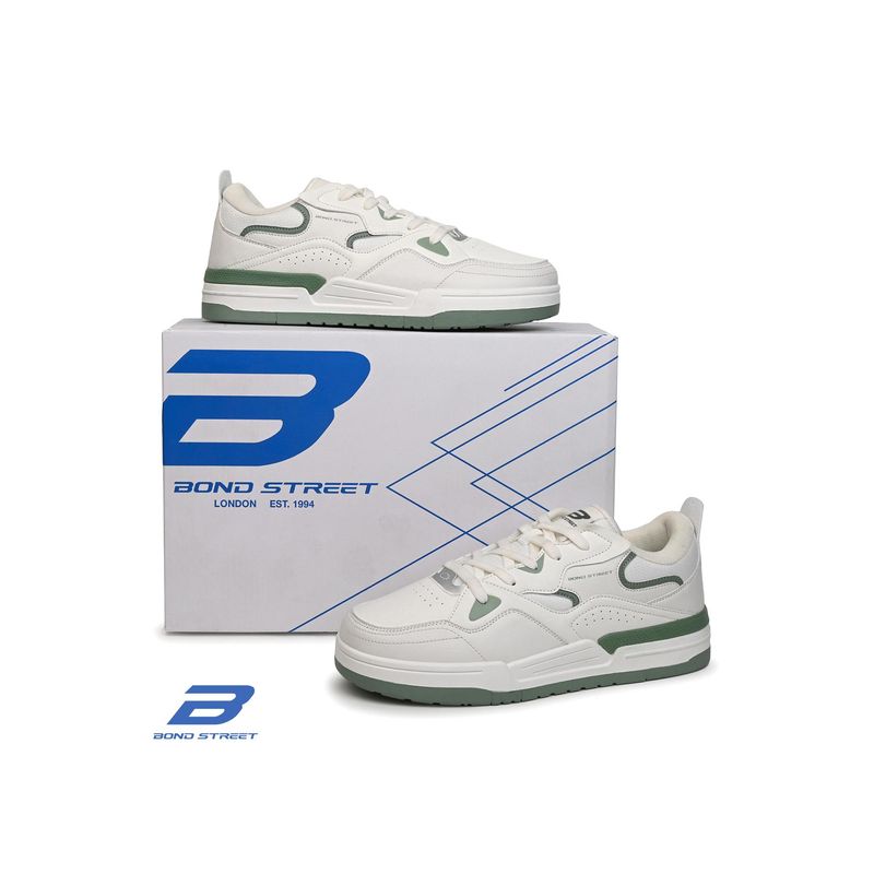 Bond Street Men White Casual Sneakers (UK 6)