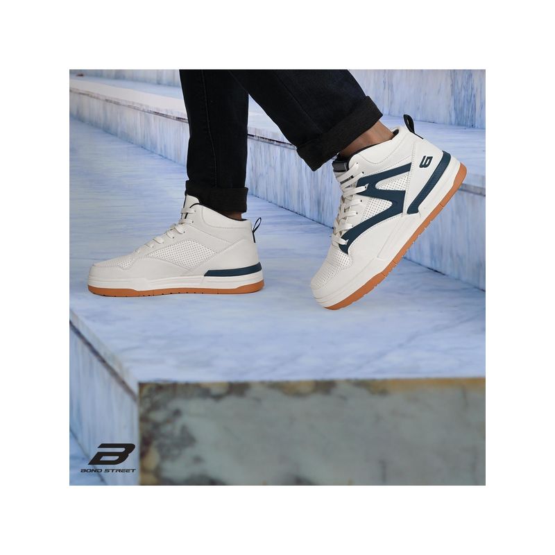 Bond Street Men Navy Blue Pu Upper Casual Sneakers (UK 6)