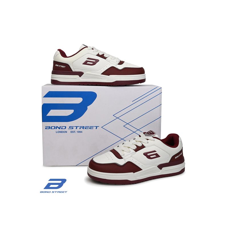 Bond Street Men Maroon Casual Sneakers (UK 6)