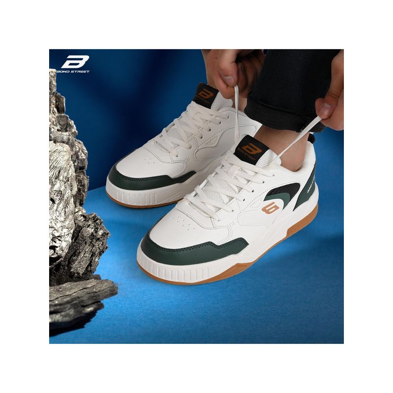 Bond Street Men White Casual Sneakers (UK 6)
