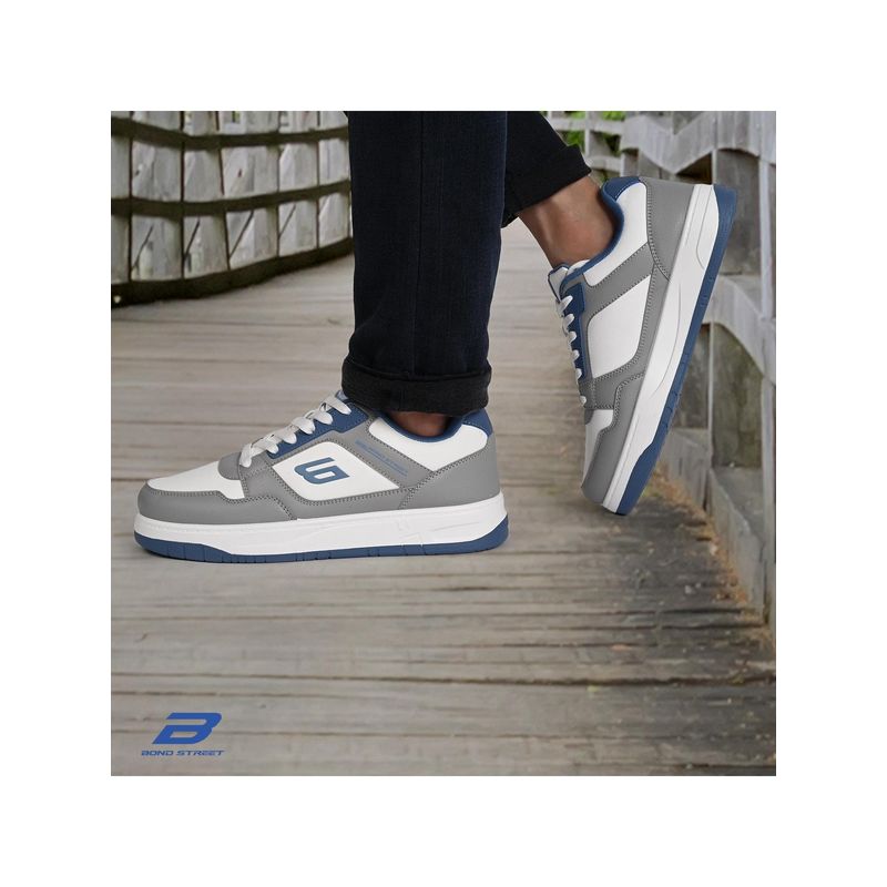 Bond Street Men Grey Casual Sneakers (UK 6)