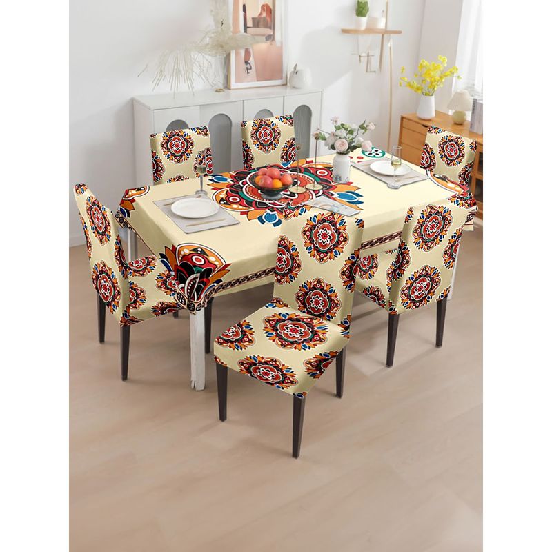 Buy Cortina Set of 1 Dining Table Cover & 6 Chair Covers Online