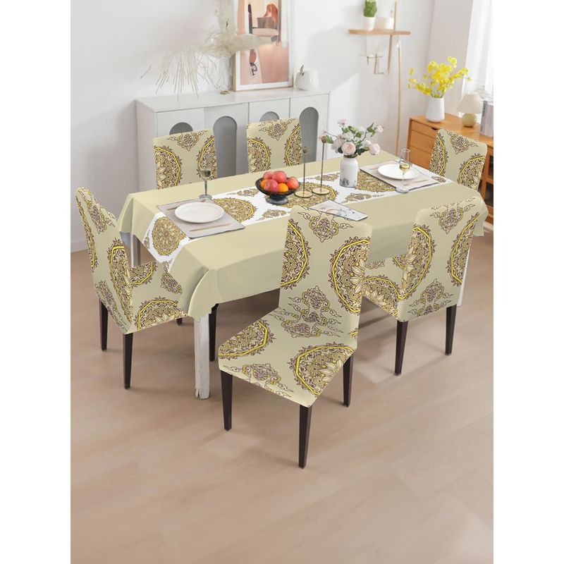 Buy Cortina Set of 1 Dining Table Cover & 6 Chair Covers Online