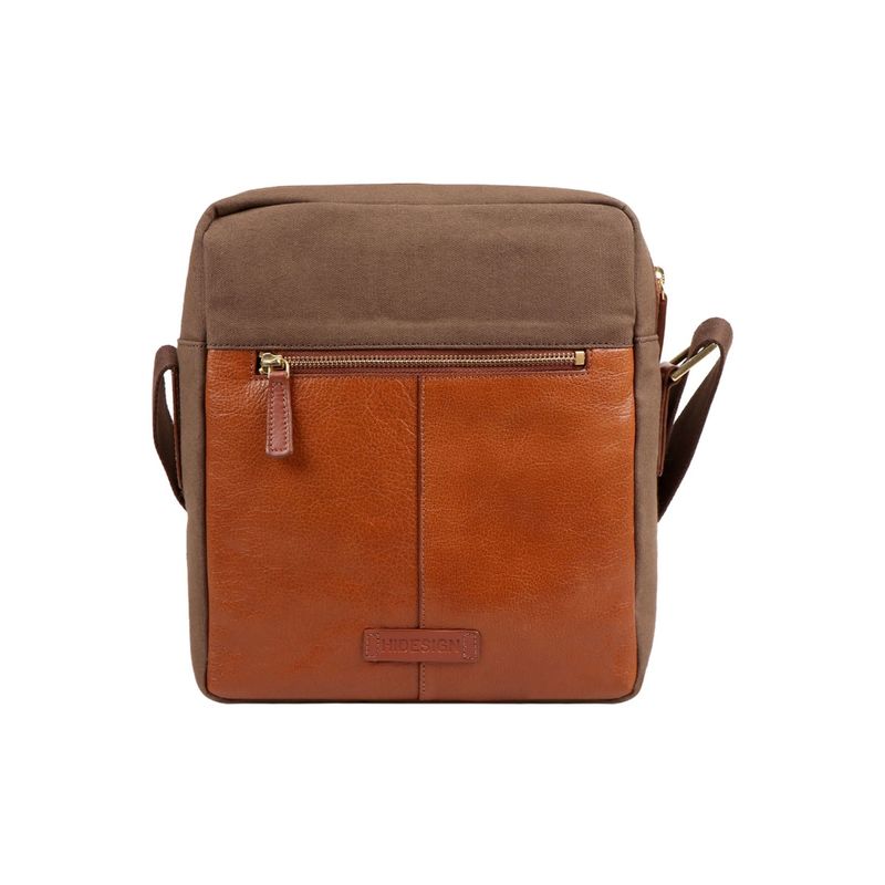 Buy Hidesign SANTA FE 02 Men's Tan Regular Leather Crossbody Bag with
