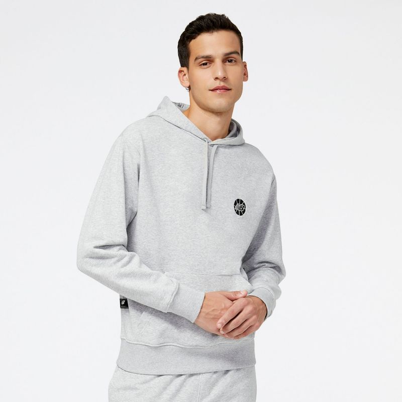Buy New Balance Mens Athletic Grey Hoodie Online