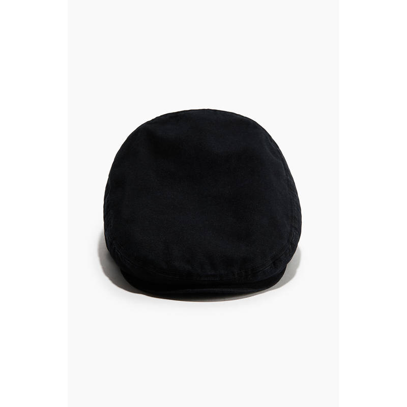 H&M Men Black Flat Cap (L/60)