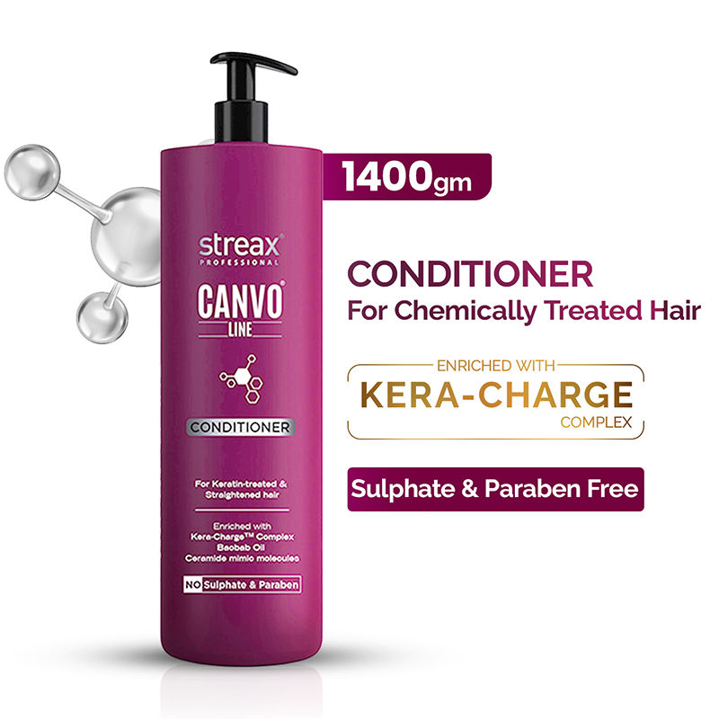 Streax Professional Canvoline Conditioner With Kera-Charge & Baobab Oil