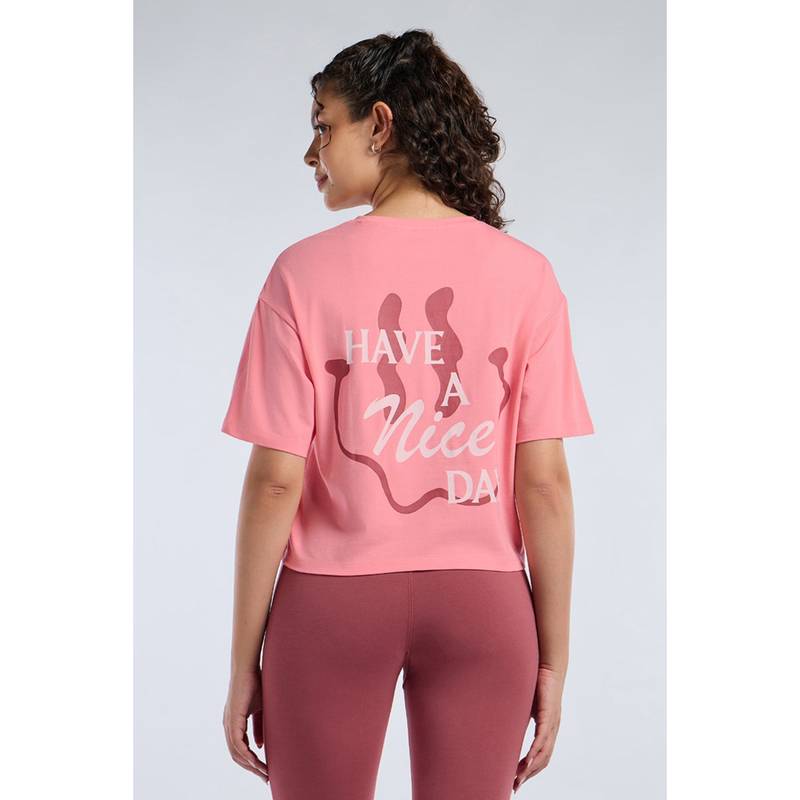 Amante Women Flamingo Base Elements Chic Crop T-Shirt (S)