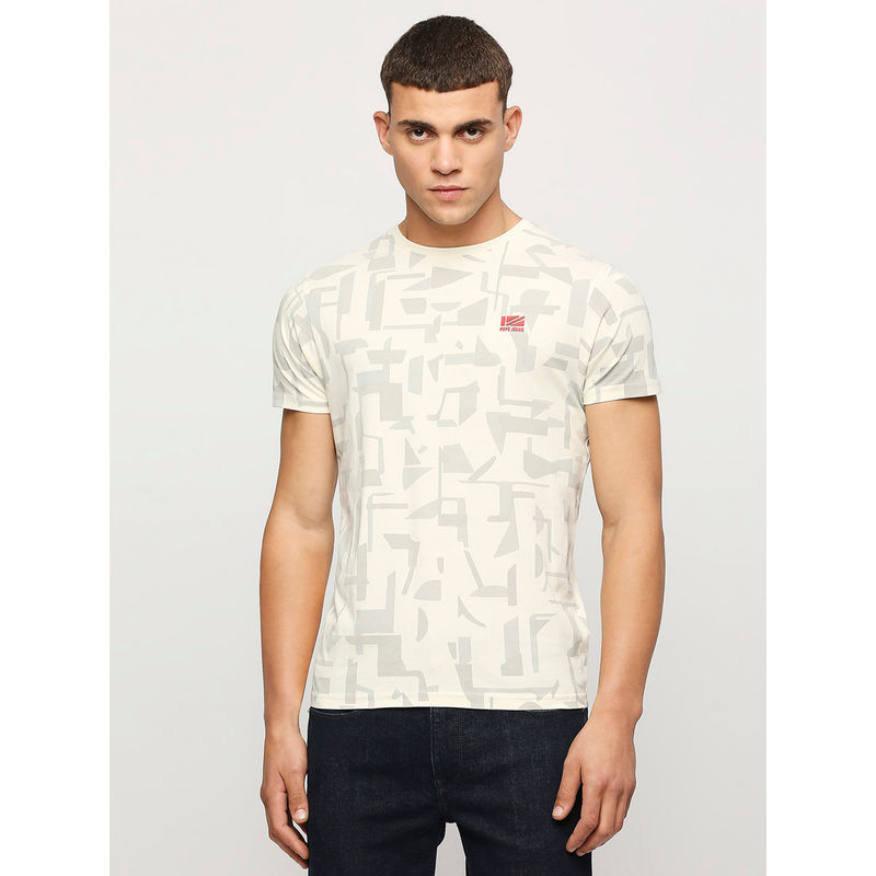 Pepe Jeans Booker All Over Printed Tee Off White (L)