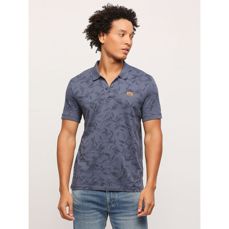Pepe Jeans Baixar All Over Printed Trendy Polo T-Shirt Blue (M)