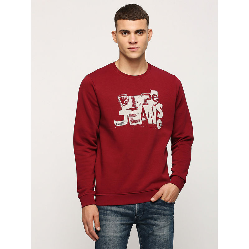 Pepe Jeans Karl Brand Carrier Sweatshirt Red (XL)