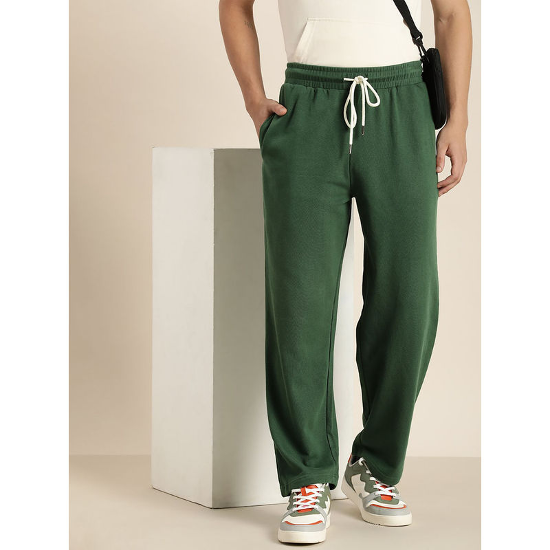 DILLINGER Green Solid Trackpants (S)
