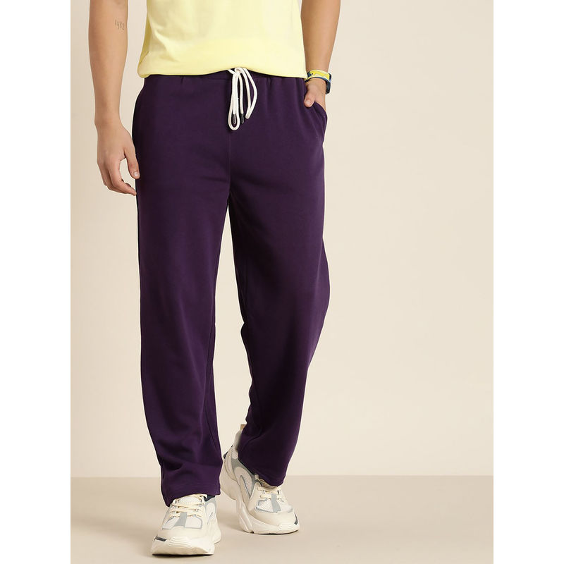 DILLINGER Purple Solid Trackpants (M)
