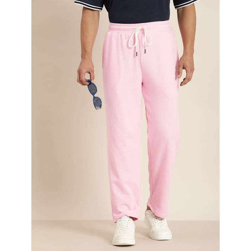 DILLINGER Pink Solid Trackpants (S)