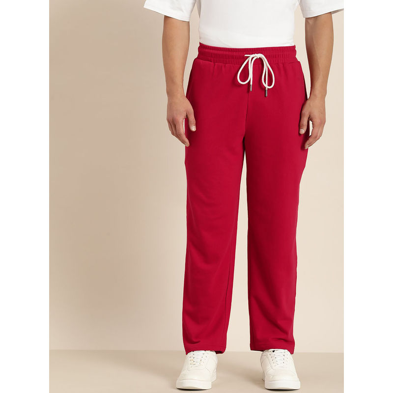DILLINGER Red Solid Trackpants (XL)