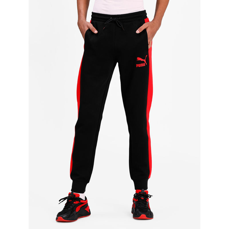 Buy Puma Iconic T7 Double Knit Slim Fit Mens Black Track Pants Online