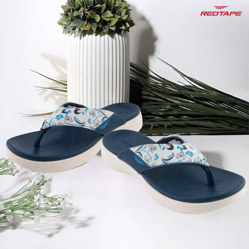 Red Tape Navy Blue Wovens Thomes Flip Flop (3)