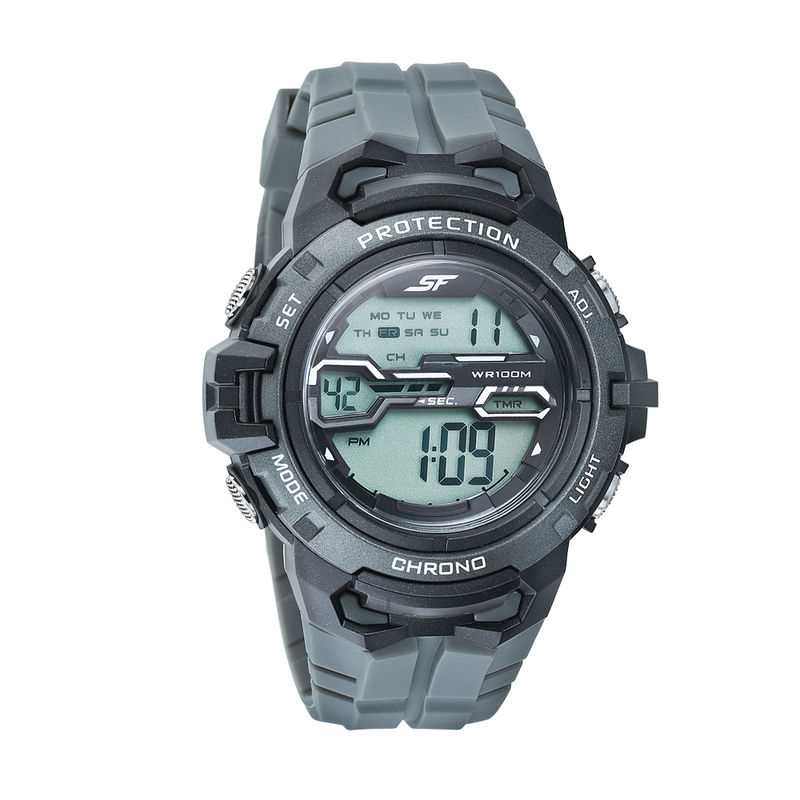 Buy Online SF Digital Dial Black Plastic Strap Watch for Men - nm7949pp05w  | Titan