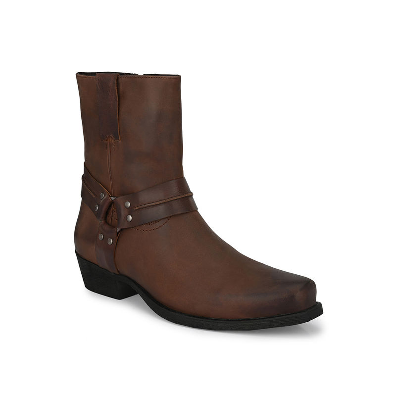 Delize Solid Brown Chelsea Boots (UK 6)