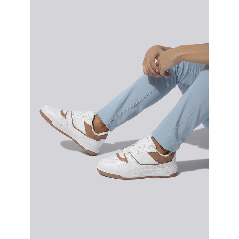 Neeman's The Sneakpops Casual White & Tan Sneakers (UK 7)