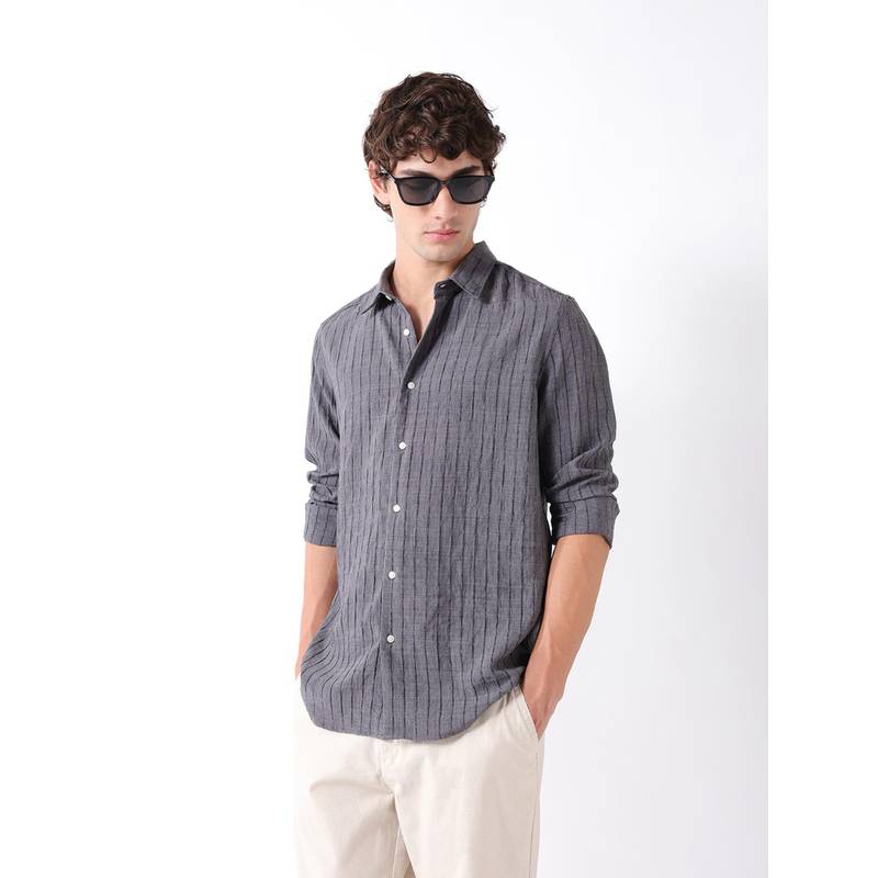 THE BEAR HOUSE Mens Casual Shirt - Grey (2XL) - Image 1