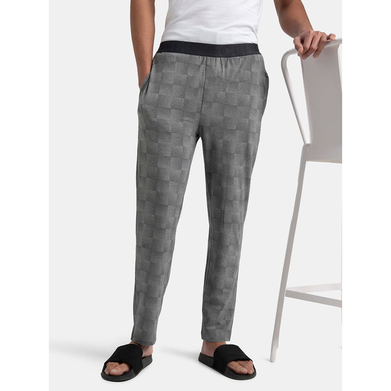 Jockey IM03 Men Tencel Micro Modal Cotton Elastane Regular Fit Pyjama - Mid Grey (L)