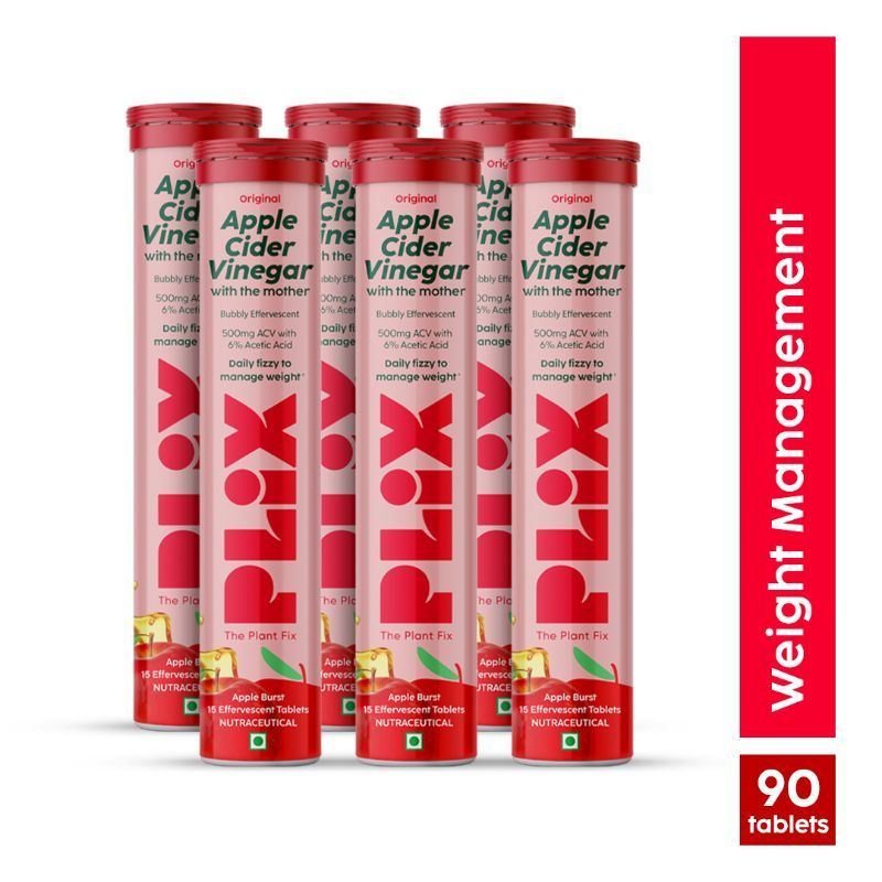Buy Plix ACV Apple Cider Vinegar Effervescent Tablet With Mother For ...