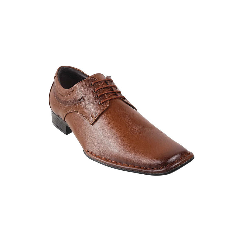 Metro Mens Tan Formal Lace-Ups Shoes (EURO 41)