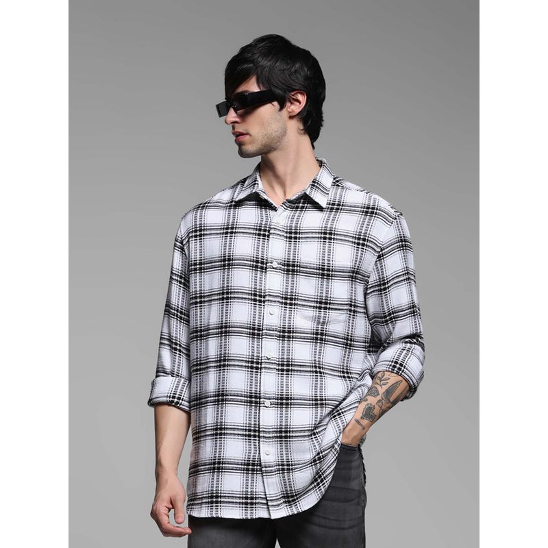 Jack & Jones Men Regular Fit White Shirt (L)