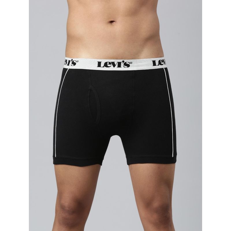 Levi's 007 Contra Trunk for Men with Comfort & Smart Skin Technology Black (L)