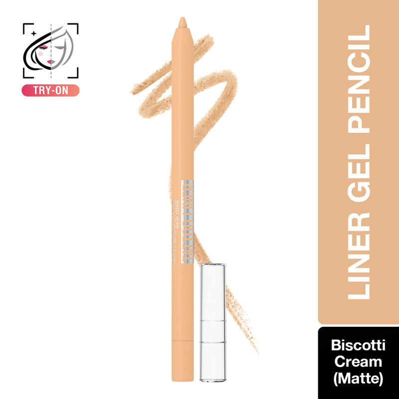 Maybelline New York Waterproof Tattoo Eyeliner Gel Pencil - Biscotti Cream