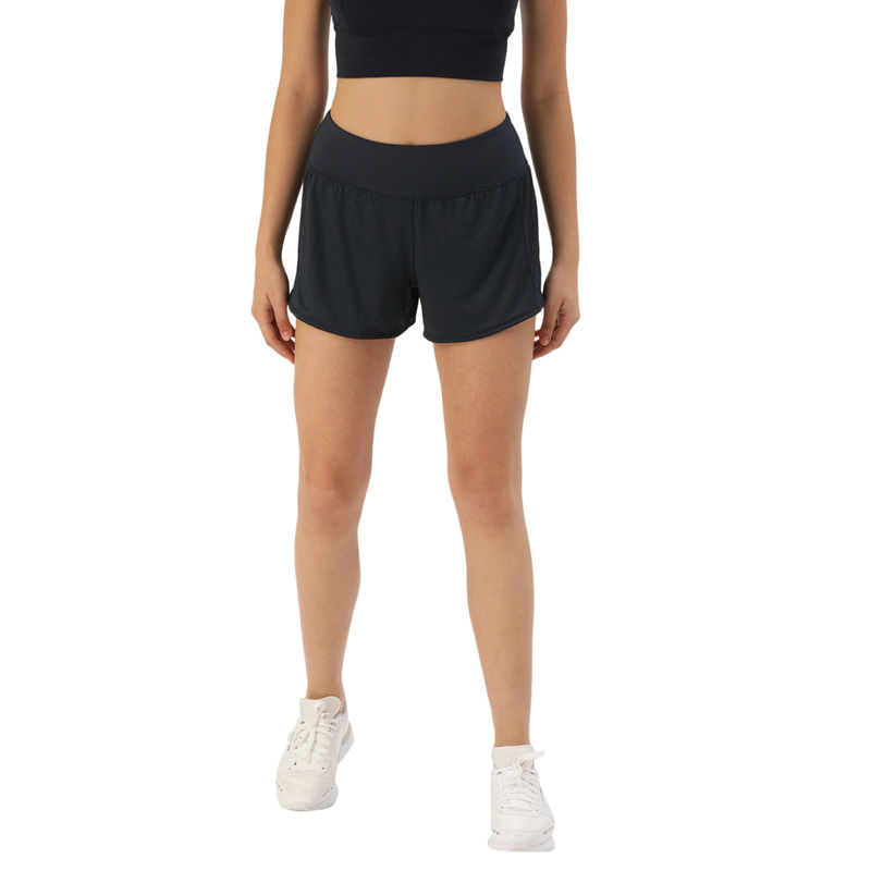 Enamor Athleisure E084 Dry Fit Spandex Training Shorts - Blue (M)