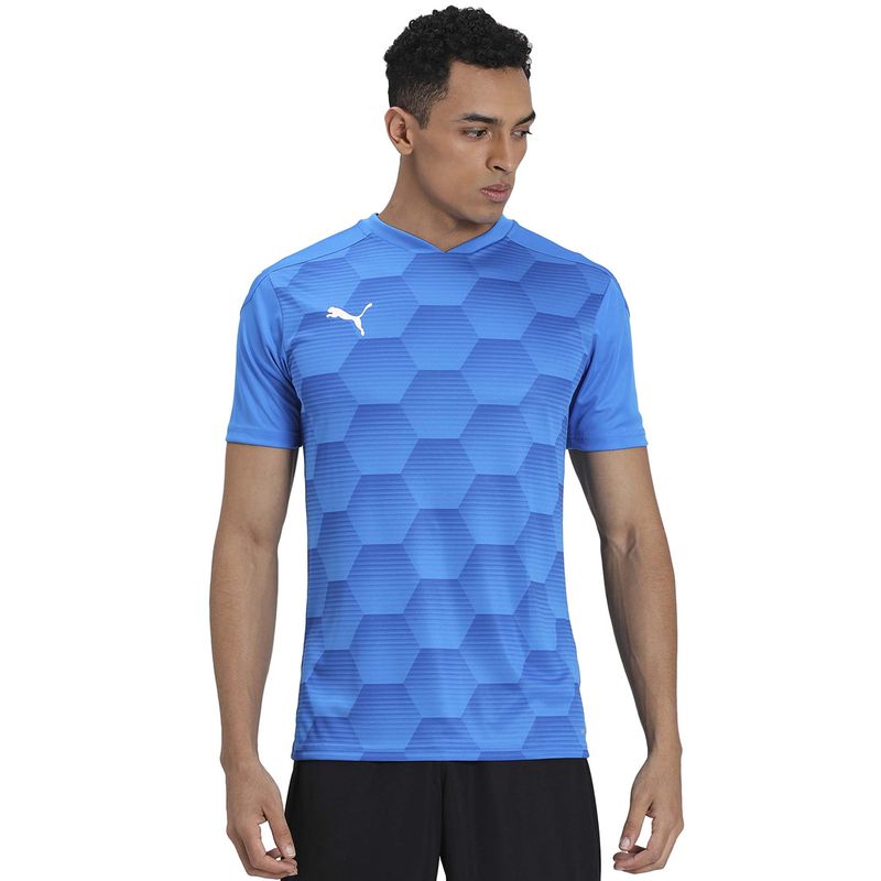 Puma Team Final 21 Graphic Jersey T-shirt - Blue (S)