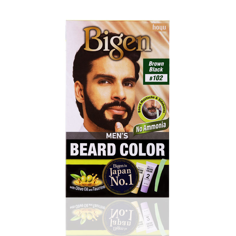 Bigen Men's Beard Color - Brown Black B102
