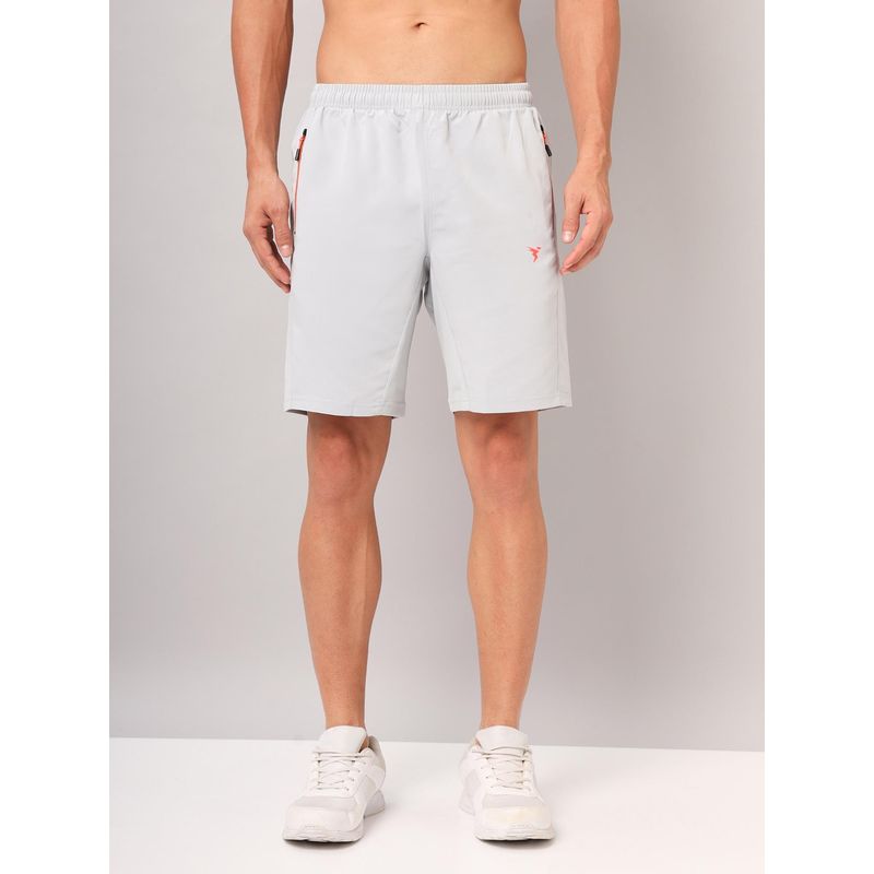 Technosport Mens Blue TECHNOLITE Solid Slim Fit Sports Shorts (M)