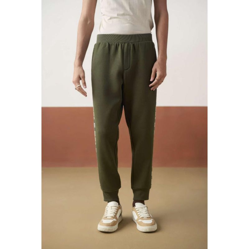 Muvazo Olive Plaid Fusion Jogger (S)