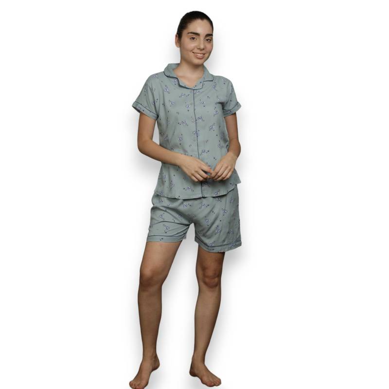 VIEVIANA Women Printed Blue Night Suit (Set of 2) (2XL)