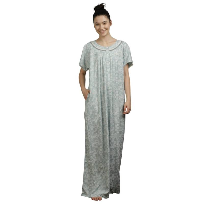 VIEVIANA Women Nighty Blue (XL)