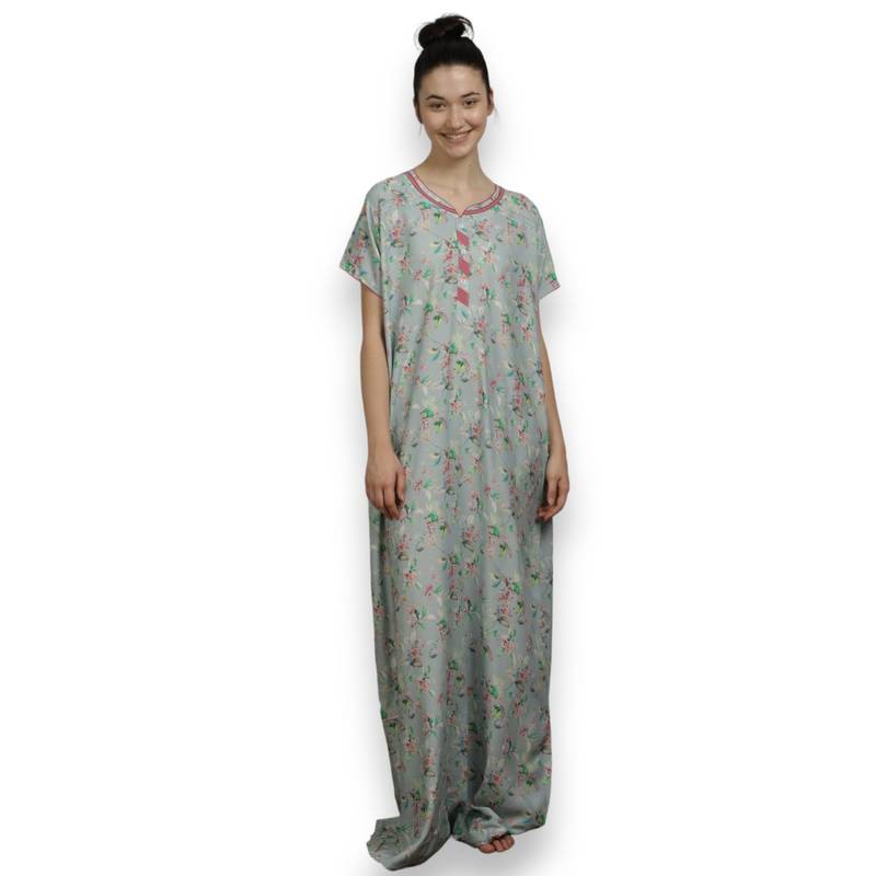 VIEVIANA Women Nighty Blue (2XL)